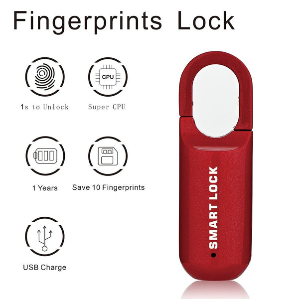 Mini Fingerprint Padlock Smart Touch
 – Monkmovez