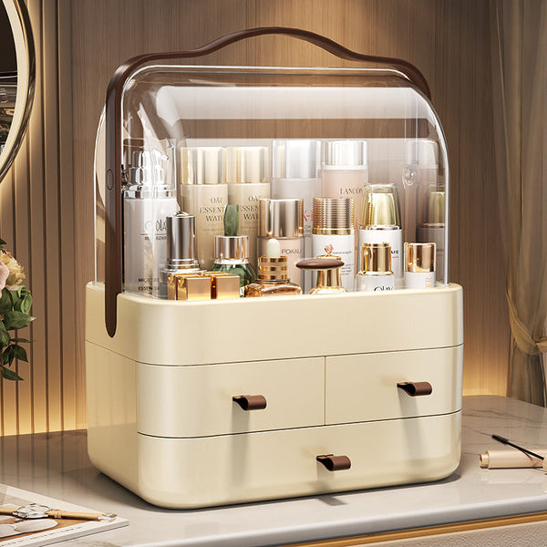 💄 Cosmetic Storage Box with Drawers – 🪞 Skincare & Makeup Organizer